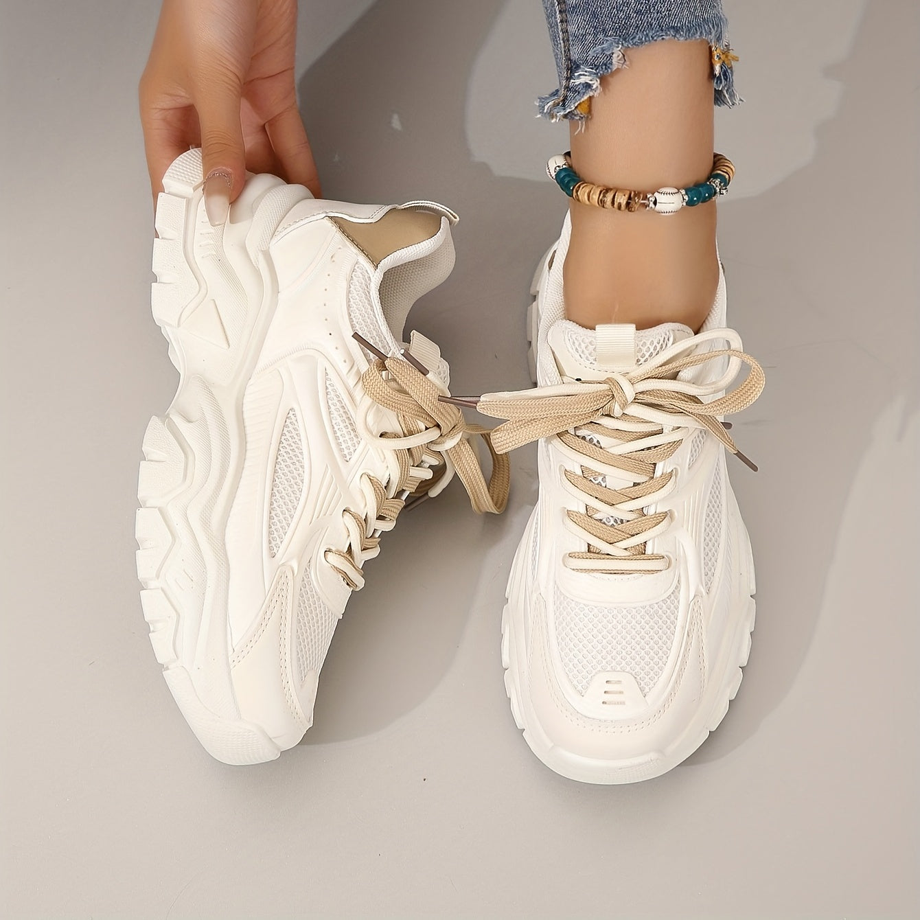 Norvielle Damen Plateau Sneaker Moderner Look