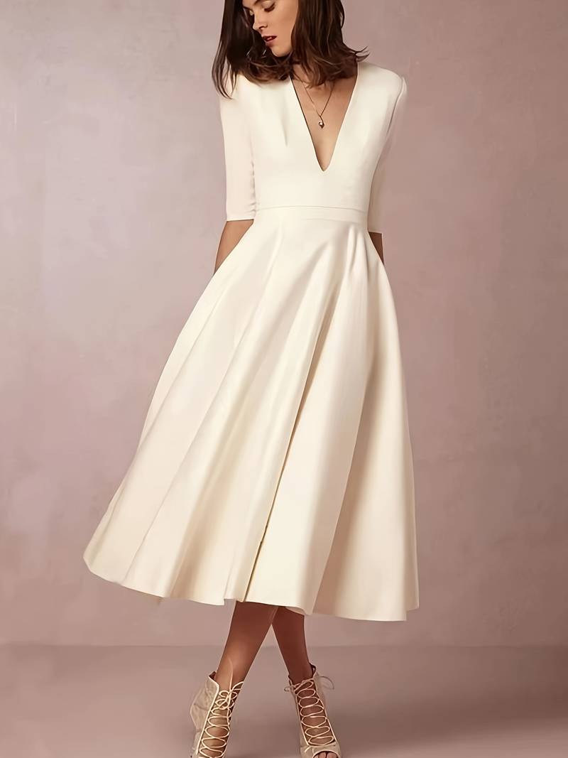 Retro 60er Jahre Damen A-Linien Swingkleid - Norvielle
