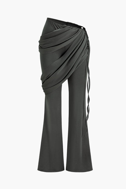 Damen Zweiteiler-Set Elegantes Drapieren