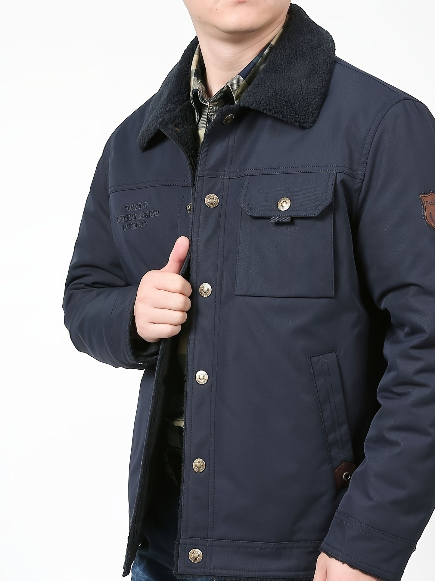 Herren Winterjacke Warm Wasserabweisend Mit Futter -> Herren
