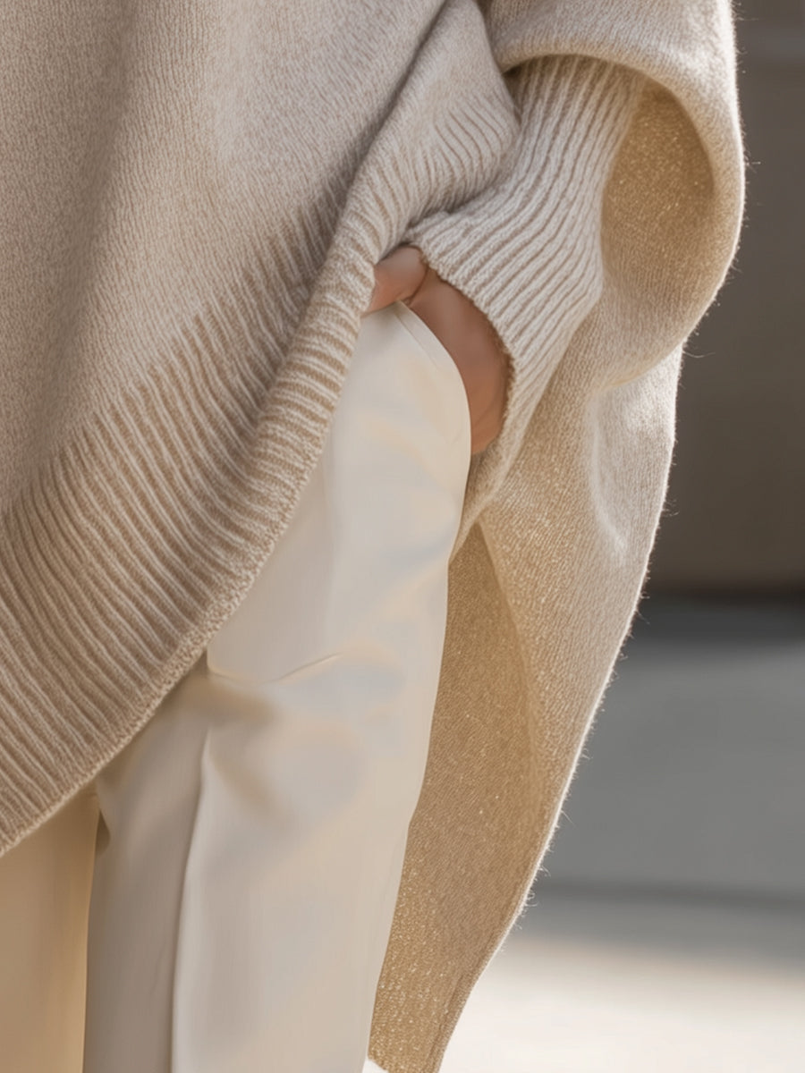 Damen Eleganter Oversized Pullover
