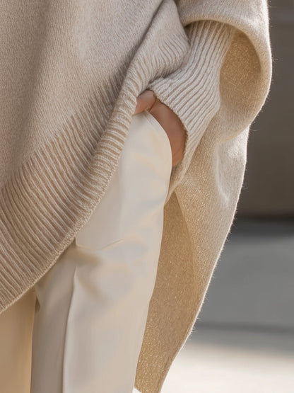 Damen Eleganter Oversized Pullover