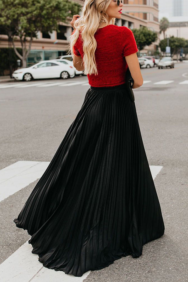 Norvielle Damen Maxi Rock Plissiert für Eternity