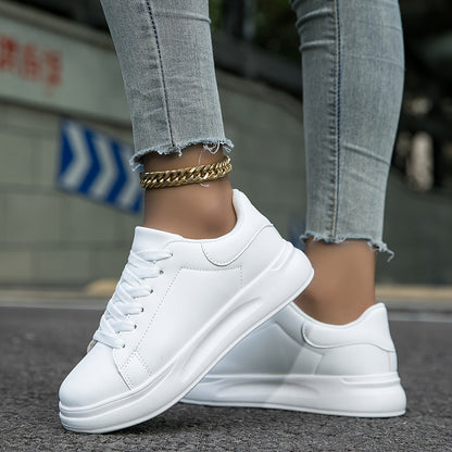 Damen Sneakers Weiße Casual Schuhe