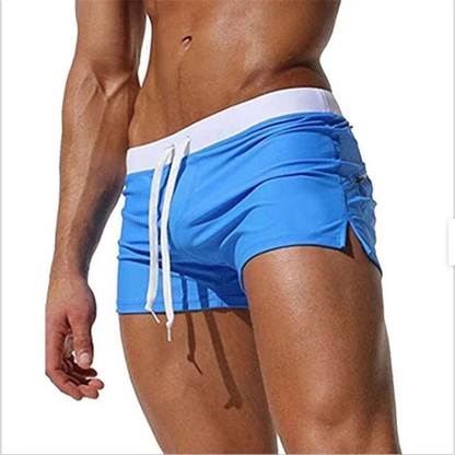 Herren Badeshorts Schnelltrocknend Kurz Kordelzug