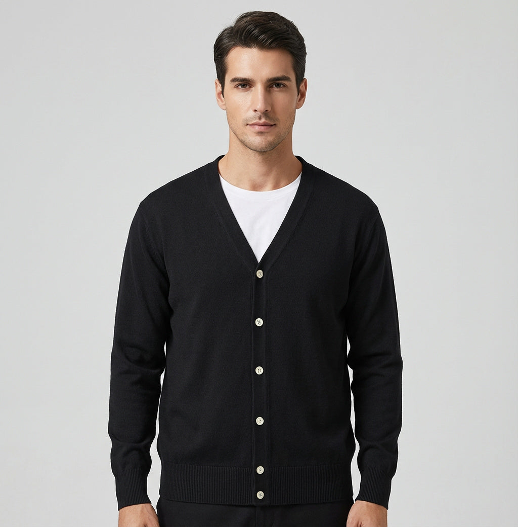 Herren Cardigan Gestrickt mit Vorderverschluss - Norvielle