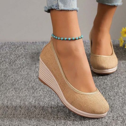 Norvielle Damen Keilschuhe Lässig - Norvielle