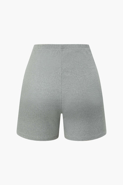 Damen Zweiteiler-Set Bustier- und Shorts Elegantes Design