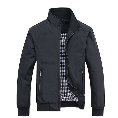 Leichte Übergangsjacke Stehkragen Freizeitjacke Outdoor