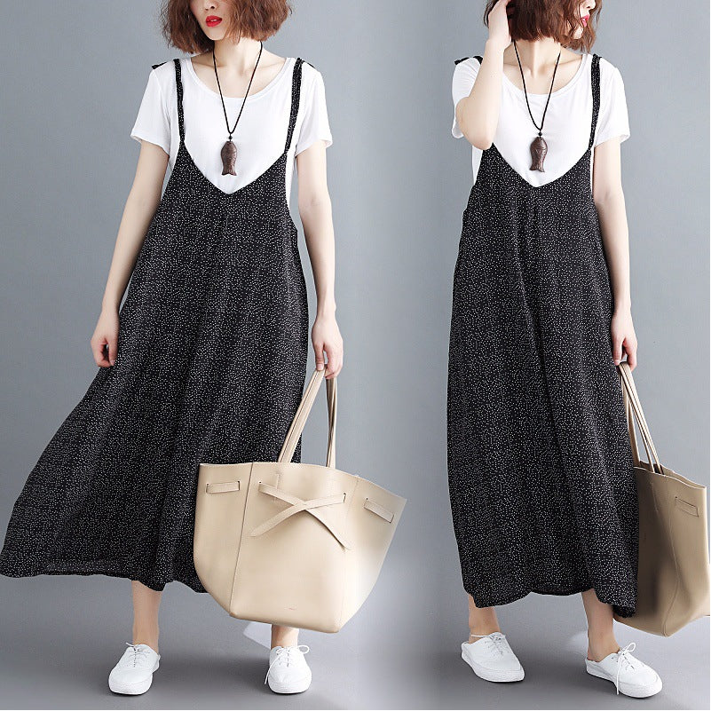 Damen Maxikleid V-Ausschnitt Spaghetti-Träger Norvielle - Norvielle