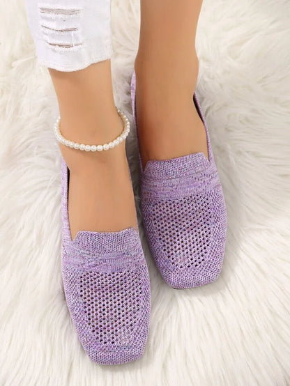 Damen Flachschuhe Runder Zehenpartie Sommer