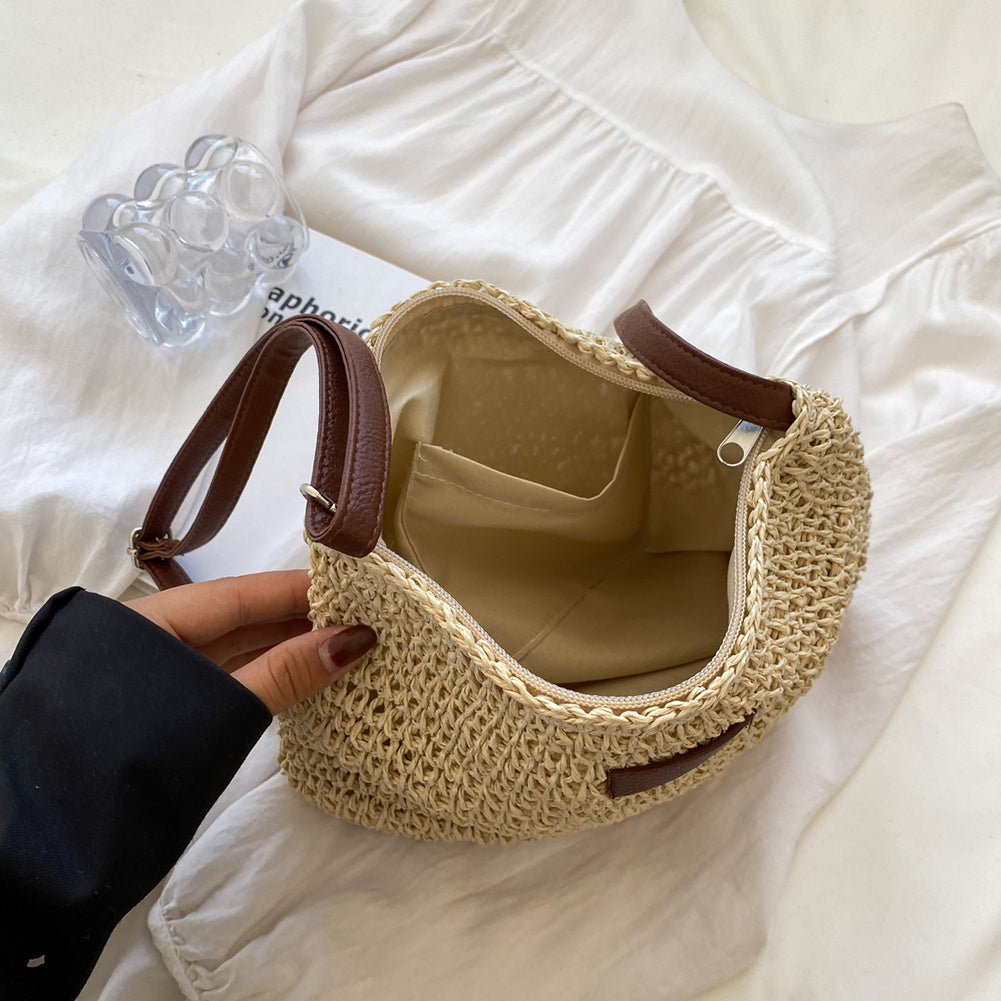 Damen Schultertasche Leder Lässig