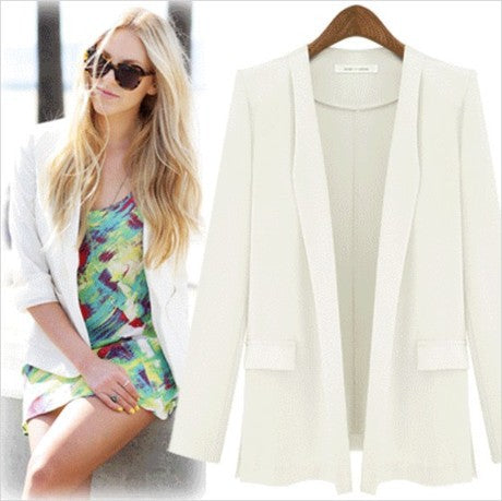 Damen Blazer Eleganter Schnitt Schmale Silhouette Norvielle