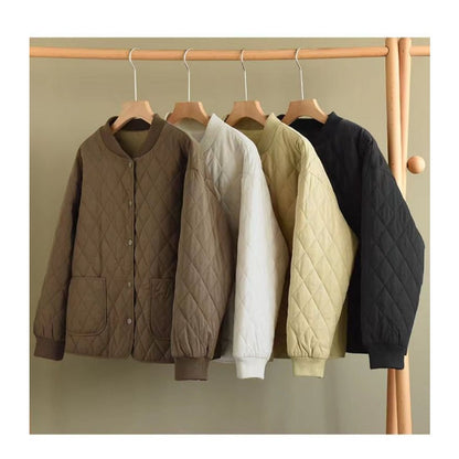Damen Steppjacke Knopfleiste Taschen Noemi