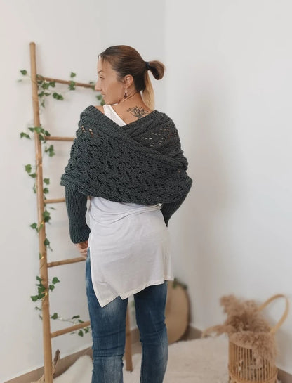 Norvielle Damen Strickschal Bequem