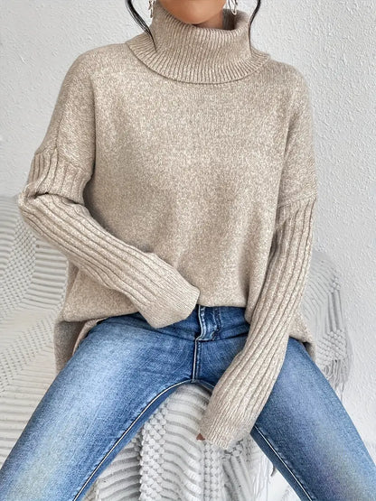Brigitte Damen Rollkragenpullover Lang