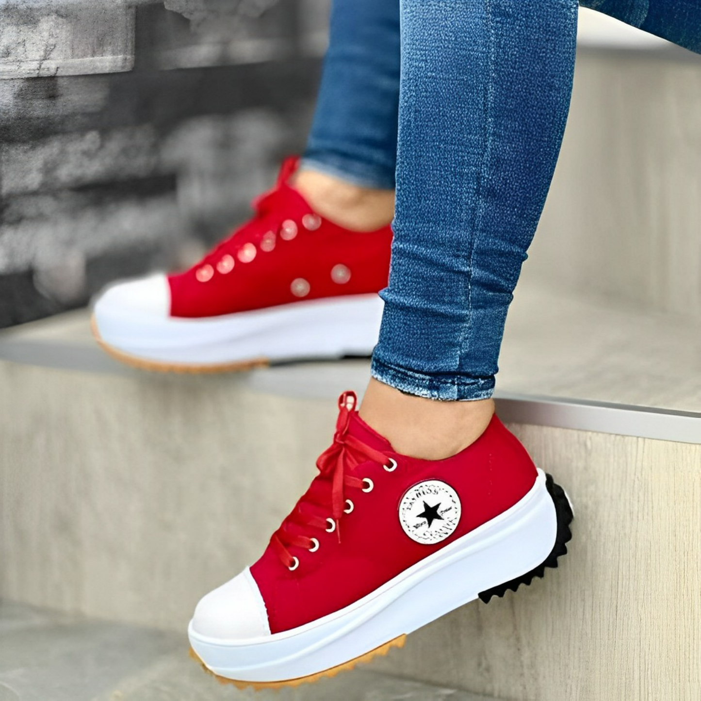 Damen Turnschuhe Canvas Weiß