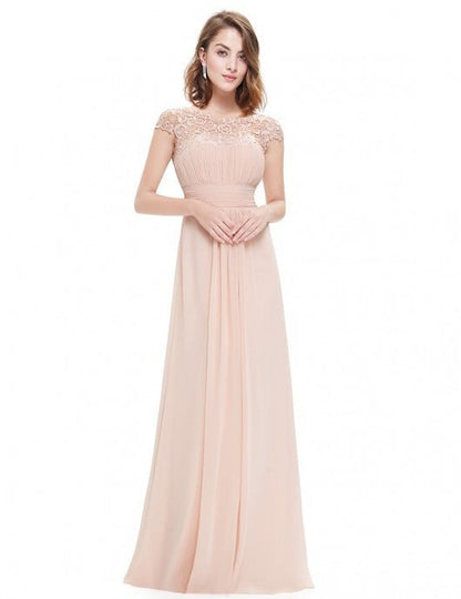 Damen Abendkleid Spitzenoberteil Raffter Rock Norvielle
