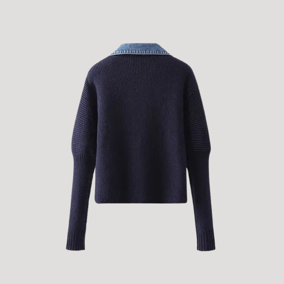 Damen Cardigan Frühjahr Lagenlook Buttonjacke