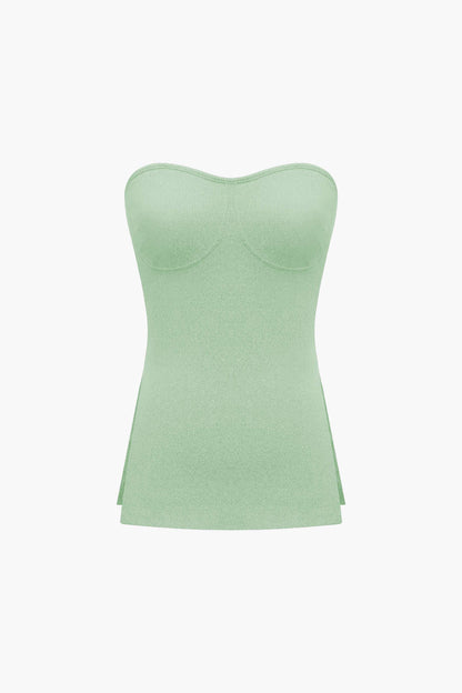 Damen Zweiteiler-Set Bustier- und Shorts Elegantes Design