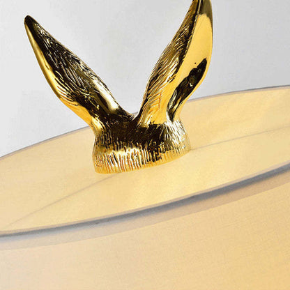 Kaninchen Tischlampe Gold Designer Leuchte