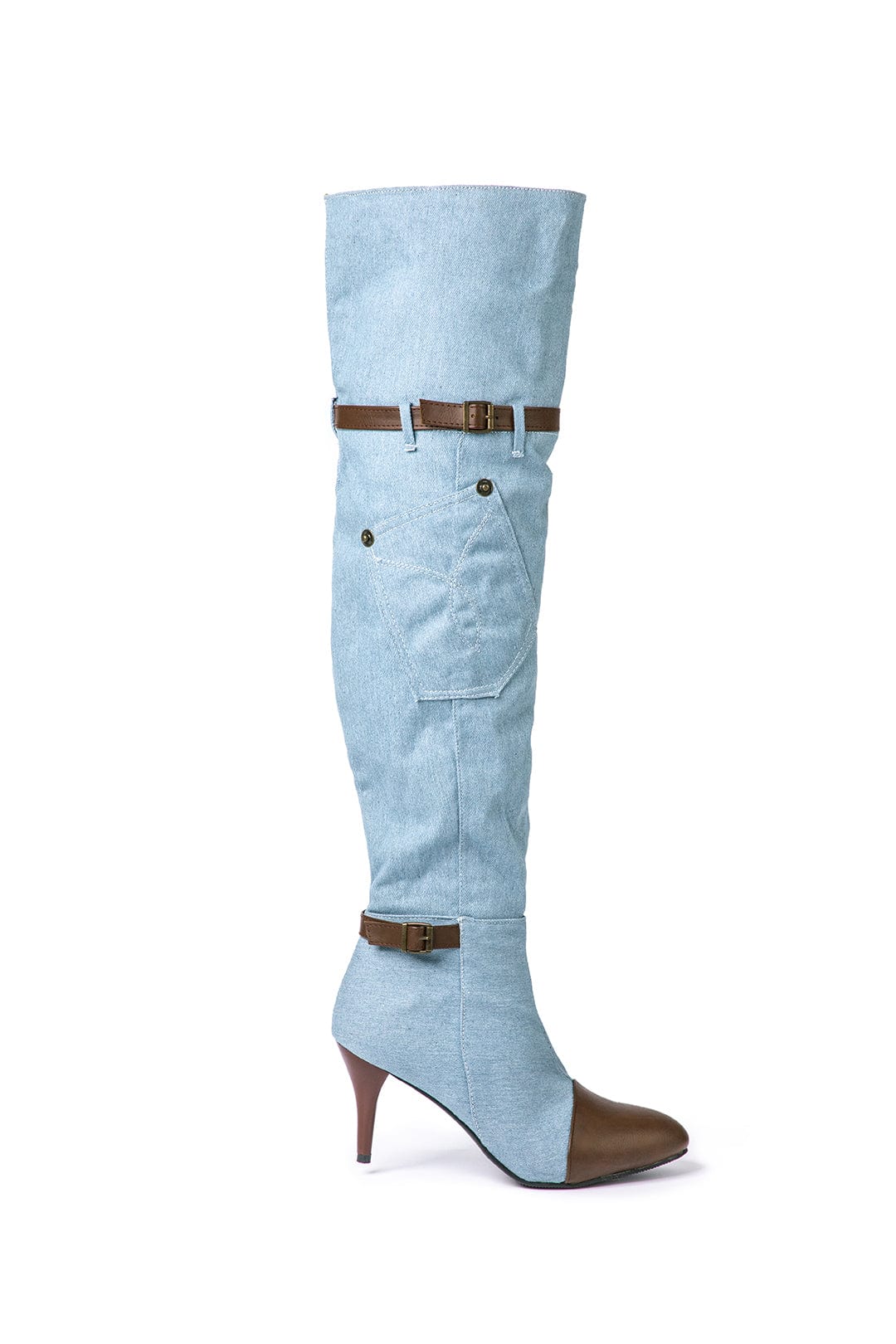 Chloe Damen Stiefel Denim Absatz