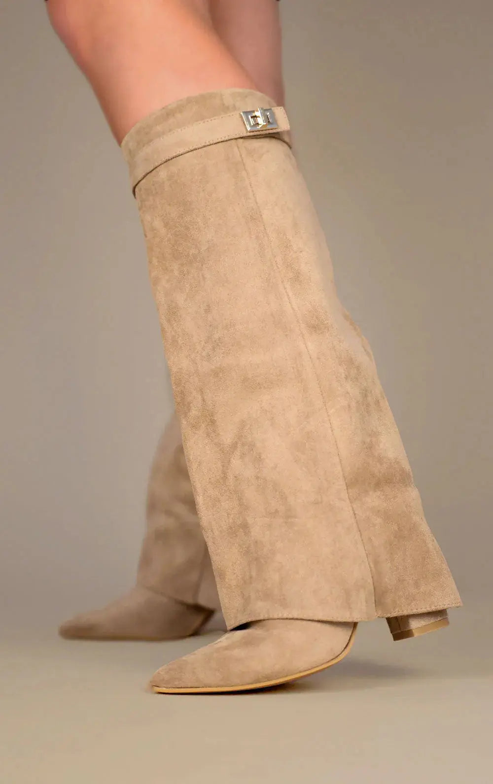 Damen Stiefel Elegantes Design Leder