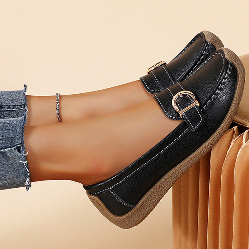 Damen Loafers Bequem Robust