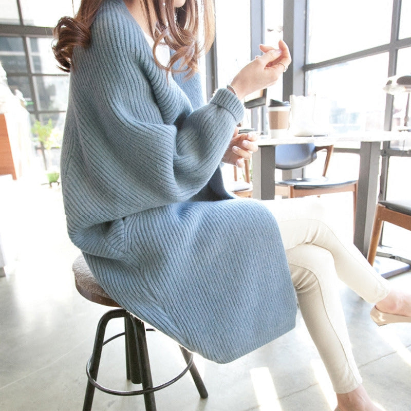Damen Longcardigan Offene Front Feines Strickmuster Beige