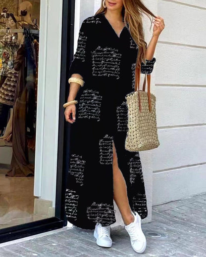 Damen Hemdkleid Modestil Baumwolle