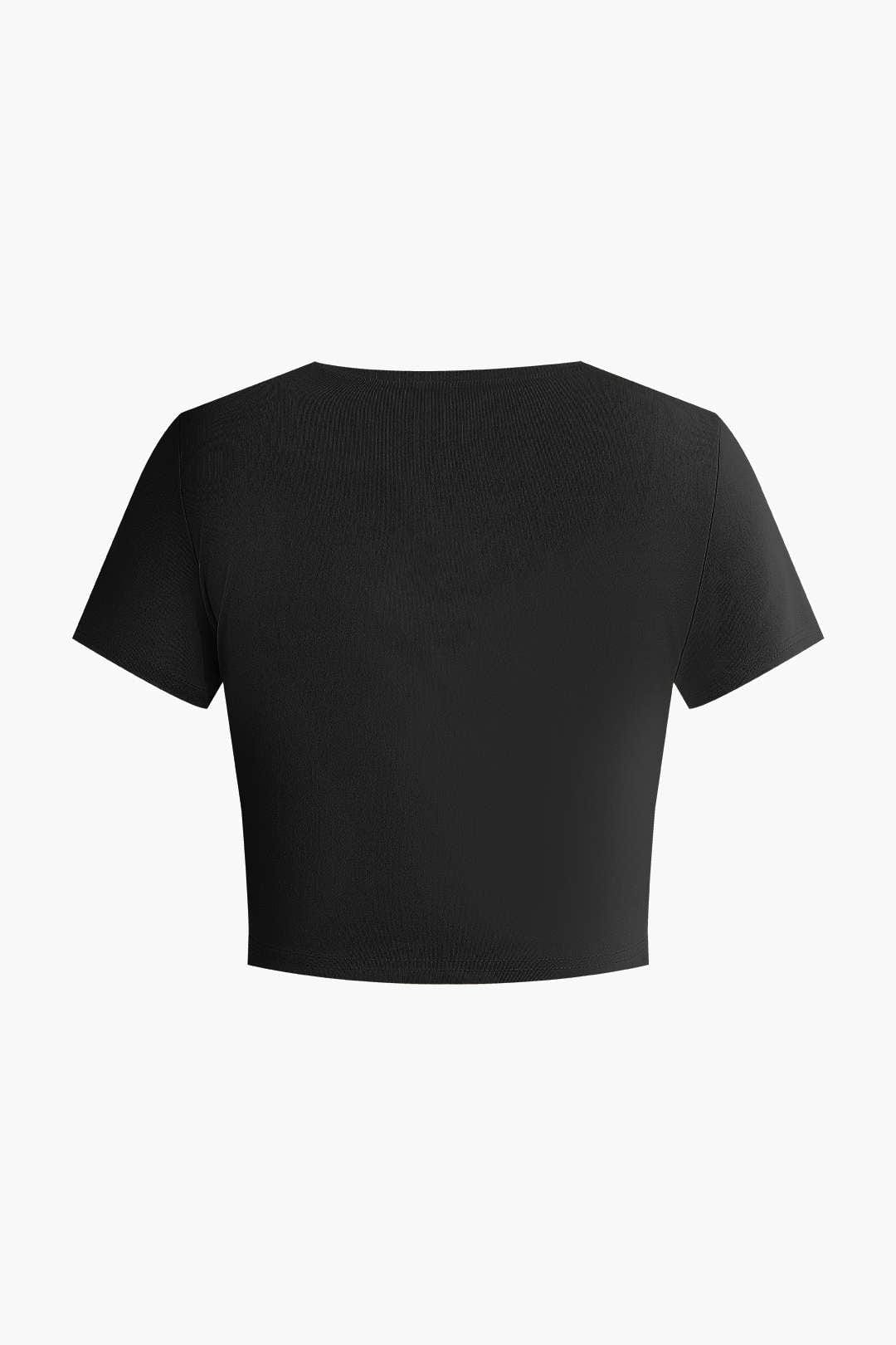 Elegantes Damen Zweiteiler-Set Crop- Palazzo-Hose