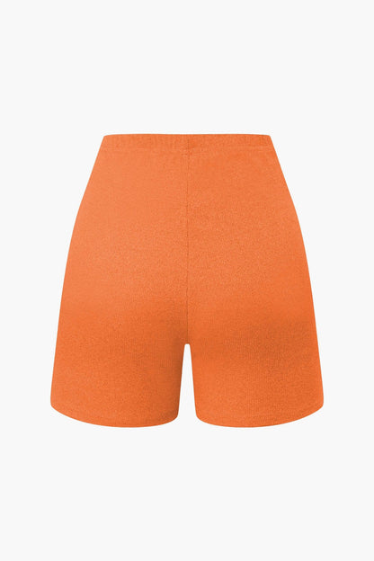 Damen Zweiteiler-Set Bustier- und Shorts Elegantes Design