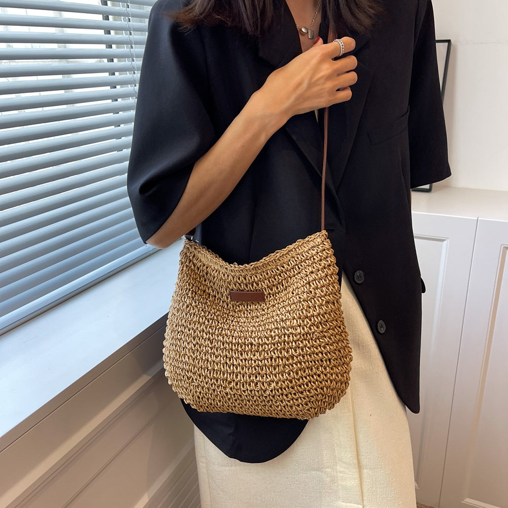 Damen Schultertasche Leder Lässig