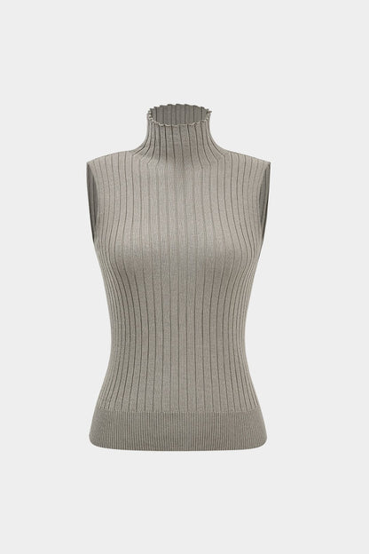 Damen Elegantes Strickset 3-teilig Gerippt