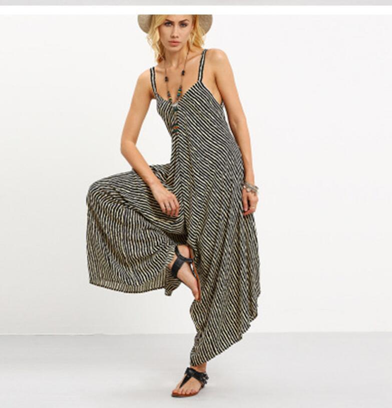 Damen Jumpsuit Asymmetrisch Weites Bein