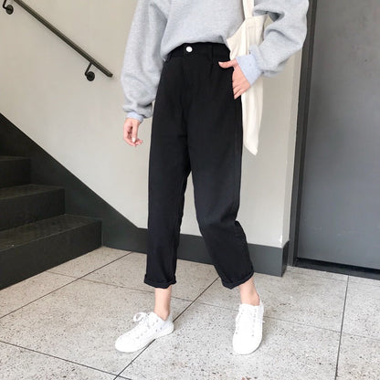 Damen Relaxed Fit Hose Umschlag Saum Norvielle