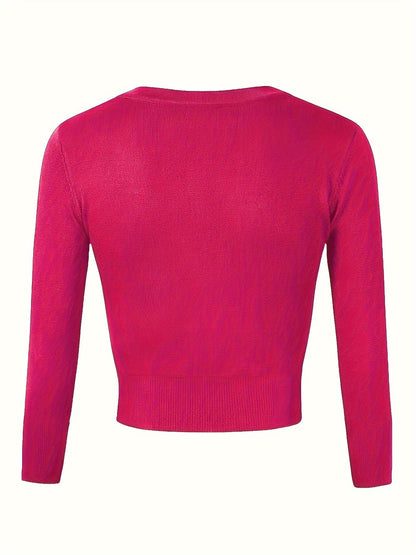 Norvielle Damen Bolerojacke Knopfverschluss