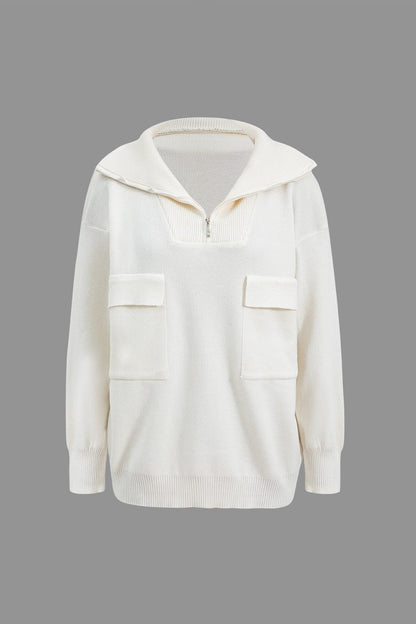Damen Zweiteiler Oversized Pullover Schlitzrock Set