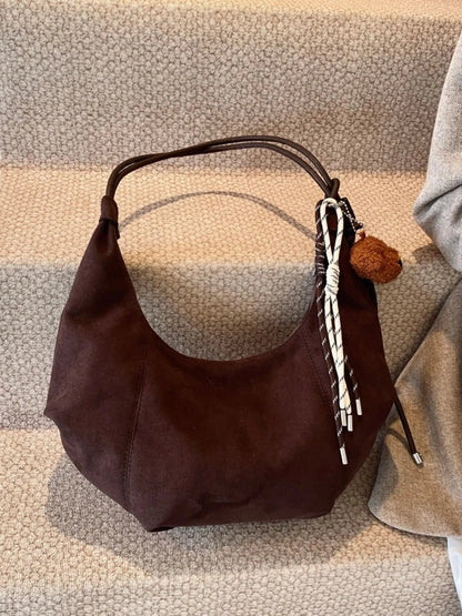 Amalia Damen Hobo Tasche Wildleder Boho Chic