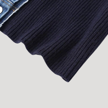 Damen Cardigan Frühjahr Lagenlook Buttonjacke