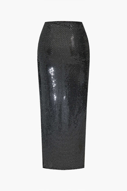Damen Zweiteiler Set Elegante Abendkleidung