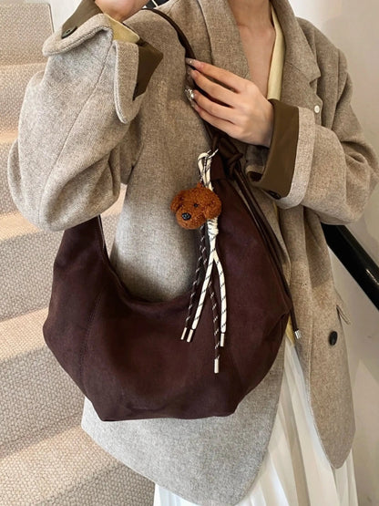 Amalia Damen Hobo Tasche Wildleder Boho Chic