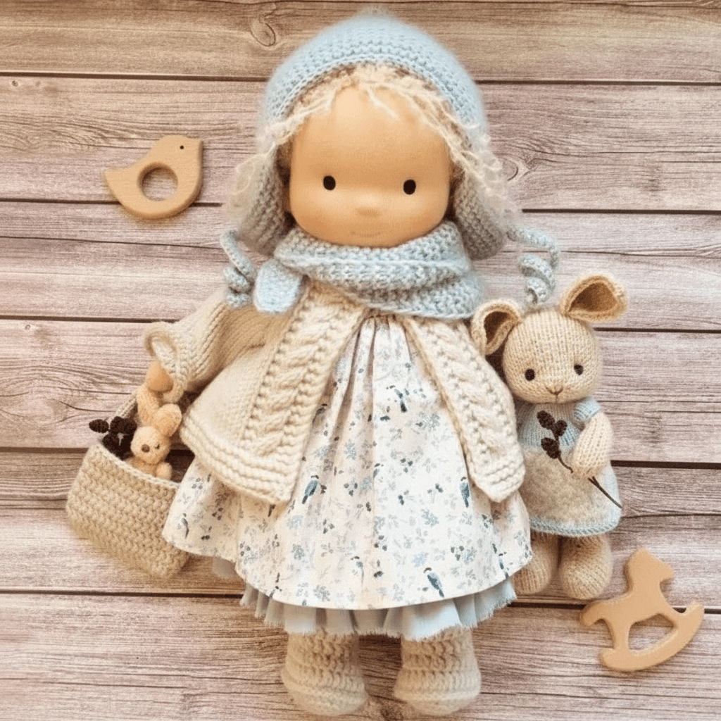 Waldorf Puppe Baumwolle Handgemacht