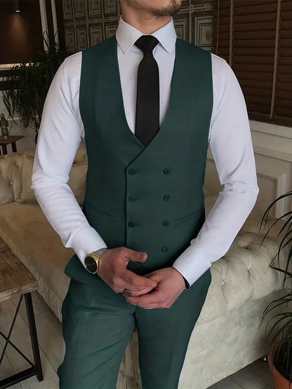 Herren Business-Anzug Blazer, Weste und Hose