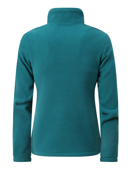 Damen Softjacke Stehkragen Zippbar