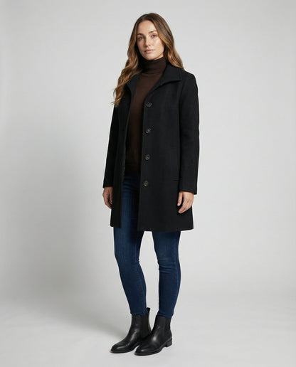 Damen Einreihenmantel Elegantes Design