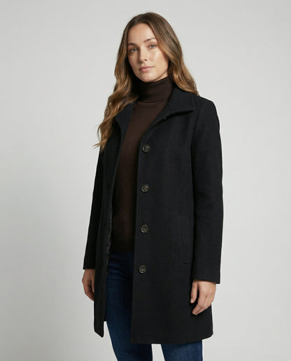 Damen Einreihenmantel Elegantes Design - Norvielle