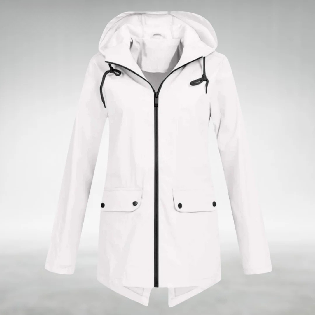 Aryln Damen Wasserdichte Regenjacke