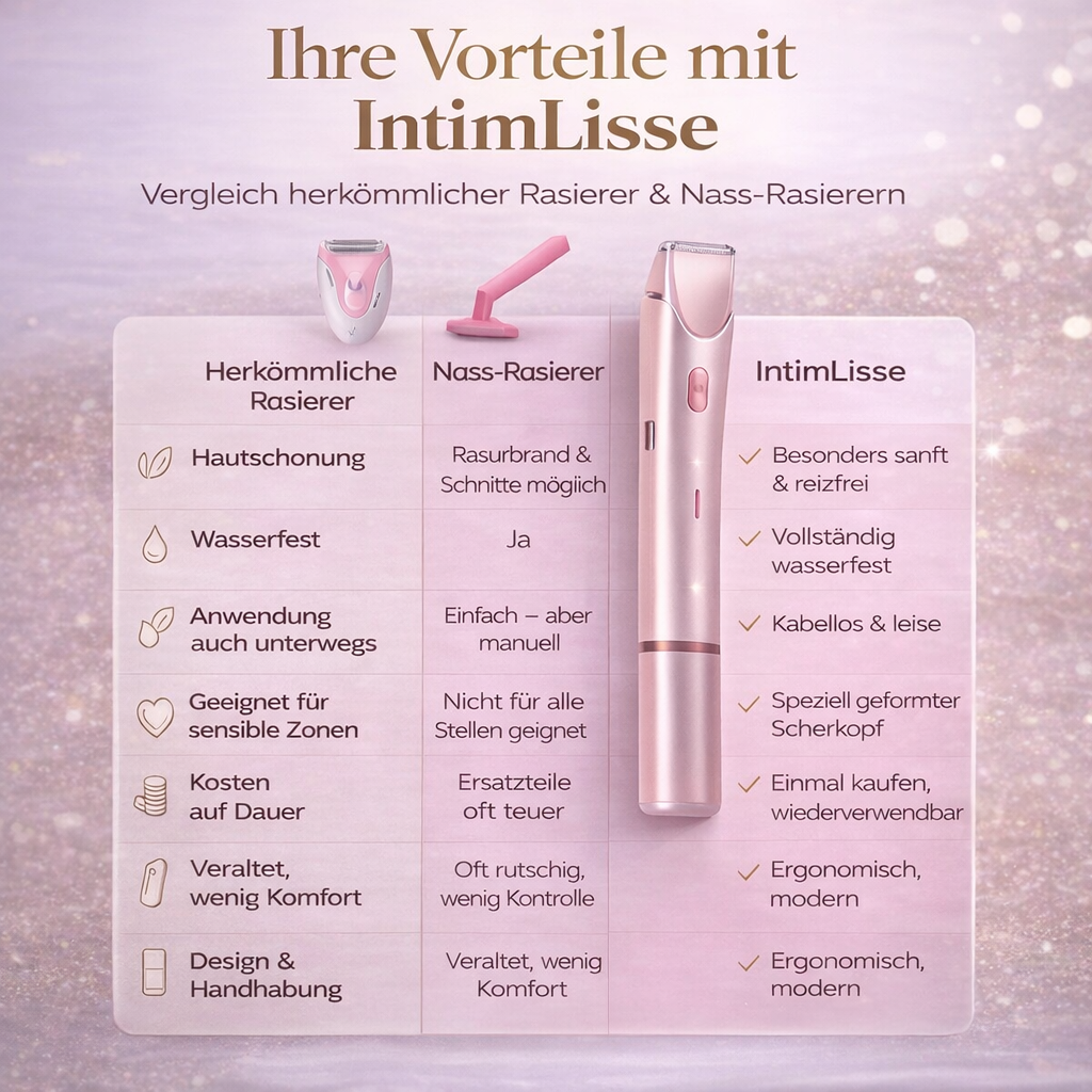 Damen Intimrasierer Elektrorasierer für empfindliche Haut