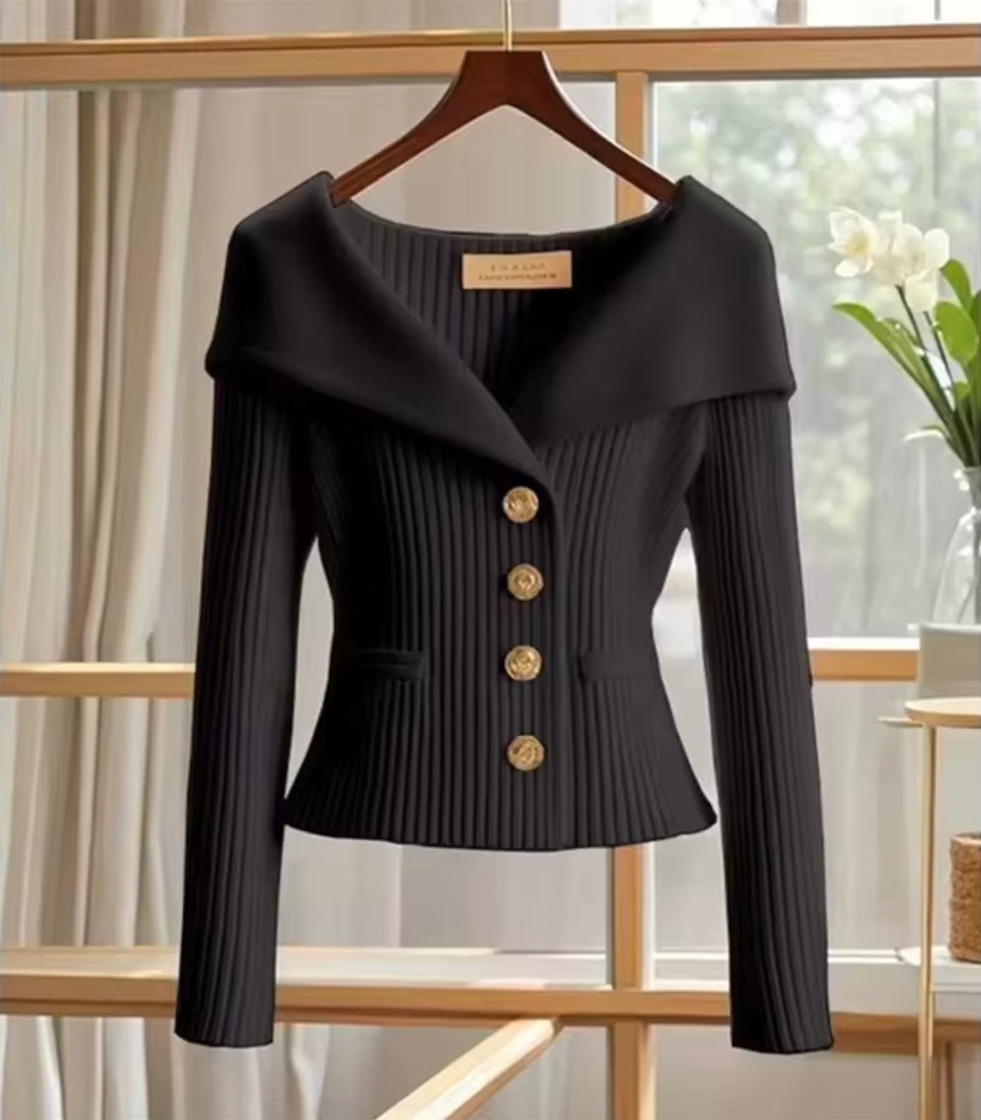 Damen Kurzstrickjacke Cardigan für Übergangsjahre